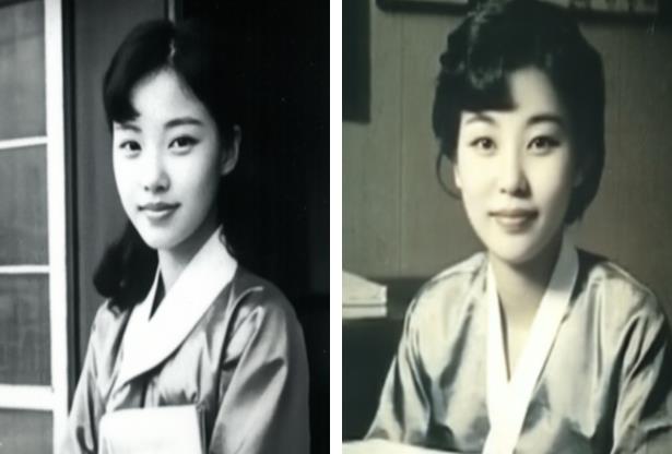 사진1. 현재 86세 조 모 어르신의 얼굴 윤곽을 바탕으로 1950년대 10대 여학생, 1960년대 20대 직장인 시절을 인공지능 기술을 이용 재현